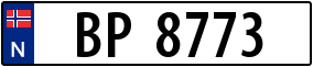 Trailer License Plate